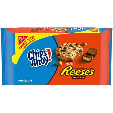 CHIPS AHOY! Cookies with Reese’s Peanut Butter Cups, Family Size, 14.25 oz