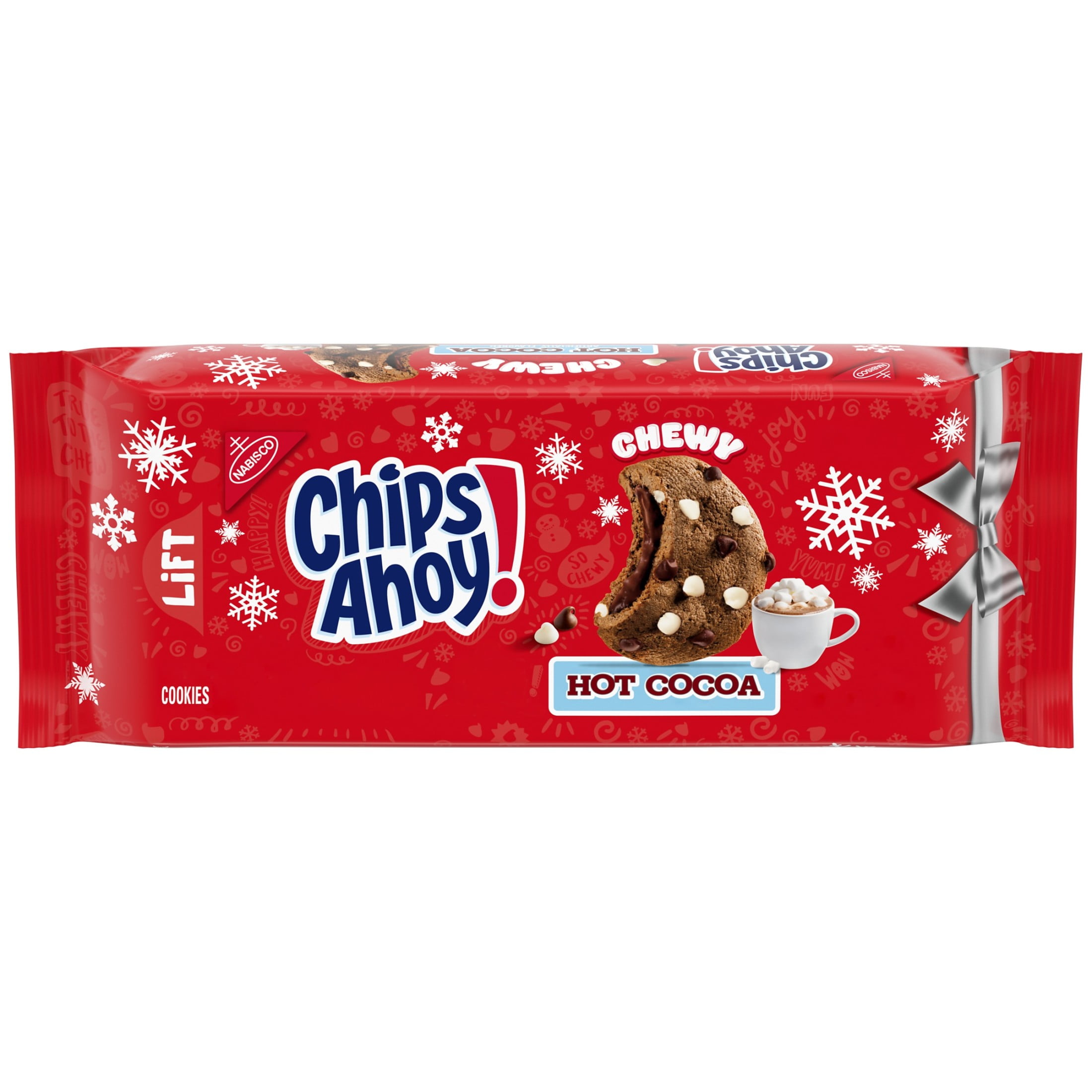 CHIPS AHOY! Hot Cocoa Chocolate Chip Cookies, Limited Edition Holiday Cookies, 9.9 oz