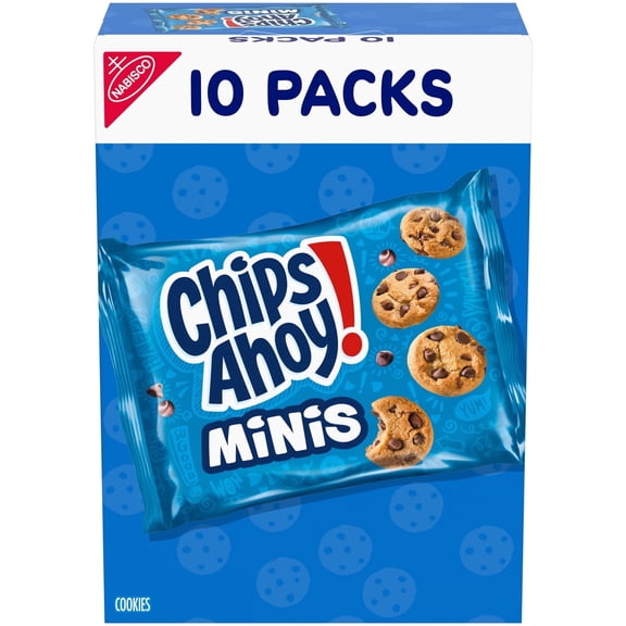 CHIPS AHOY! Mini Original Chocolate Chip Cookies, 10 Snack Packs