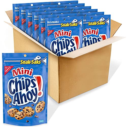 Chips Ahoy! Mini Original Chocolate Chip Cookies, Snack Pack, 12 - 8 