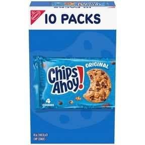 CHIPS AHOY! Original Chocolate Chip Cookies, 10 Snack Packs (4 Cookies Per Pack)