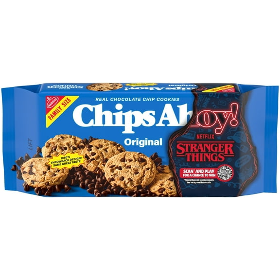 CHIPS AHOY! Original Chocolate Chip Cookies, Family Size, School Snacks, 18.2 oz