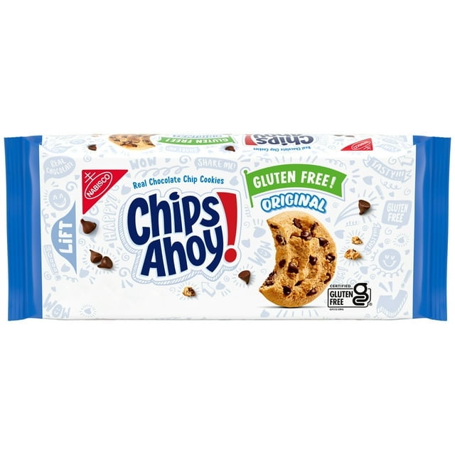 CHIPS AHOY! Original Crunchy Gluten Free Chocolate Chip Cookies, 9.31 oz, Pack of 3