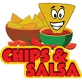 thumbnail image 1 of CHIPS & SALSA 36" Concession Decal sign cart trailer stand sticker equipment, 1 of 3