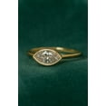 thumbnail image 1 of CHIRAGEMSJEWELS Marquise Cut East To West Set Lab Grown Diamond Solitaire Ring, 0.5 To 2.0 CT Lab Created Diamond Engagement Ring, Bezel Setting, 1 of 5