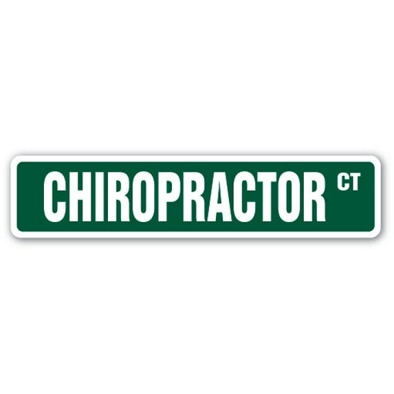 CHIROPRACTOR Street Sign back holistic align spine traction | Indoor/Outdoor | 30" Wide