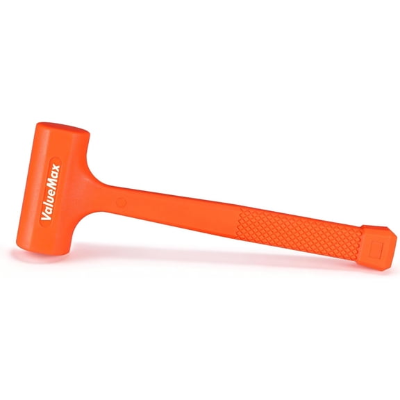 CHISHZL-1 lb Dead Blow Hammer, Hammer Mallet, Anti-Rebound, Spark Resistant, Non-Slip Grip, One-Piece PVC Coated Design for Automotive, Construction and Home Use