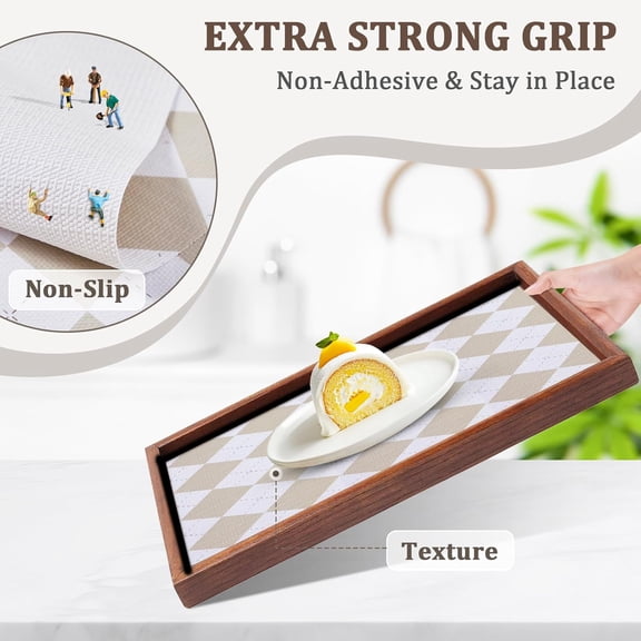 CHISHZL-12" x 120" Shelf and Drawer Liner for Kitchen Cabinets Non-Adhesive Easy Cut Non-Slip Shelves Paper, Durable Washable Cupboards liners Protector Cabinet Bathroom Drawers Pantry Shelving, Beig