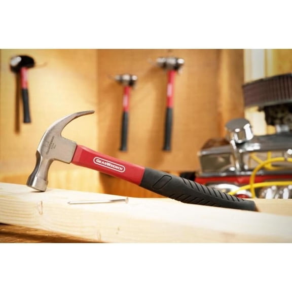 CHISHZL-16 oz. Curved Claw Hammer with Fiberglass Handle - 82254