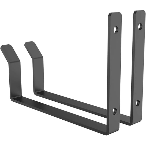 CHISHZL-2 Pack Add On Storage Utility Hook Accessory for Garage Ceiling Rack, Max Weight Capacity up to 35lbs, Black