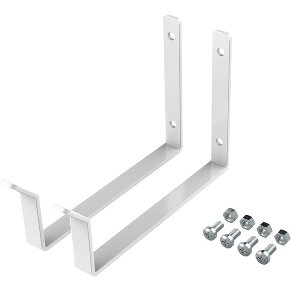 CHISHZL-2 Pack Add On Storage Utility Hook Accessory for Garage Ceiling Rack, Max Weight Capacity up to 35lbs,White