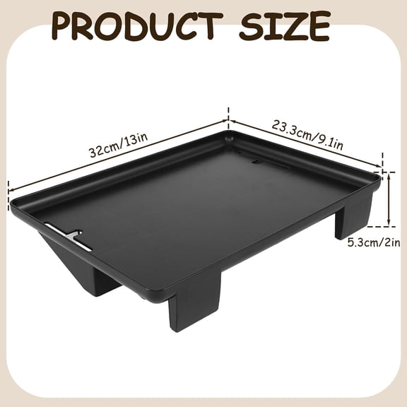 CHISHZL-Bedside Shelf, Clip On Nightstand, Bedside Table Tray OrganizerBedside Shelf for Bunk & Loft BedsBlack (Black)