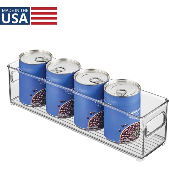 CHISHZL-InterDesign Refrigerator and Freezer Storage Container  Deep Organizer Bin for Kitchen, Clear