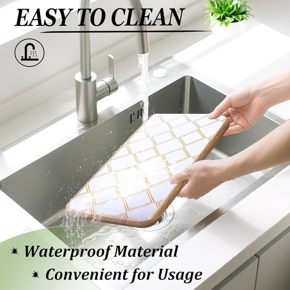 CHISHZL-Kitchen Drawer Liners Waterproof 18 Inch X 20 Ft Shelf Liners for Kitchen Cabinets No Slip Cabinet Liners Non Adhesive Grip Closet Shelf Paper for Bathroom Fridge Cupboard Pantry Dress