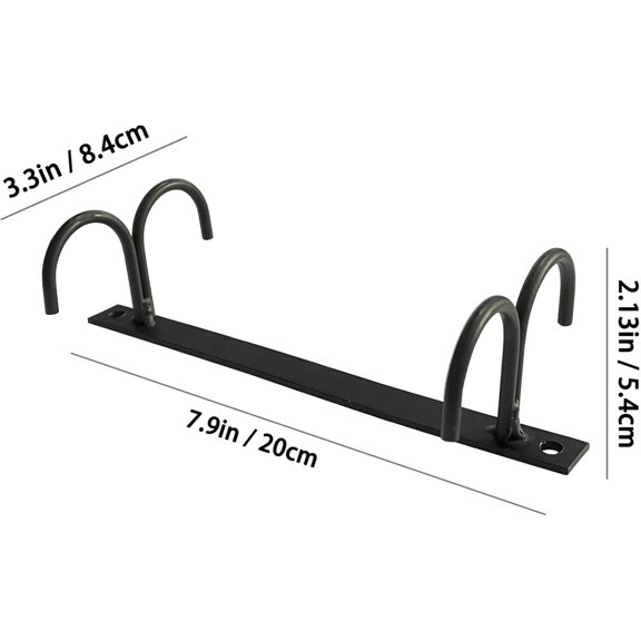CHISHZL-Mug Rack Under Cabinet 12 Mug Hooks Coffee Cup Holder Under Shelf Display Hanging Cups Organizer Hanger for Bar Kitchen Utensils - Black