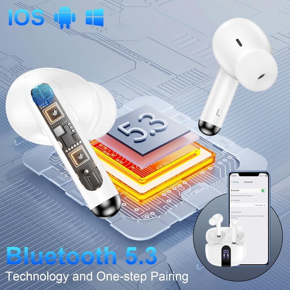 CHISHZL-Pixel Earbuds,Wireless Ear buds for Google Pixel 10a 10 Pro XL,10 Pro Fold,10Pro,10,9a,9 ProXL,9 ProFold,9Pro,8 7 6,60H Bluetooth Headphones in Ear Earphones Noise Canceling IPX7 Waterproof S