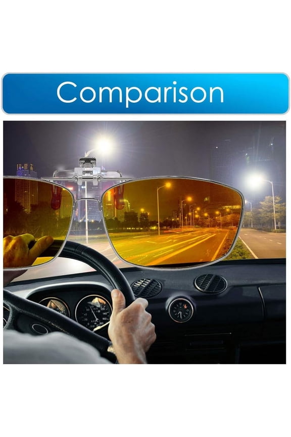 -Polarized Clip-on Sunglasses with Flip Up Function Suitable Driving Sports