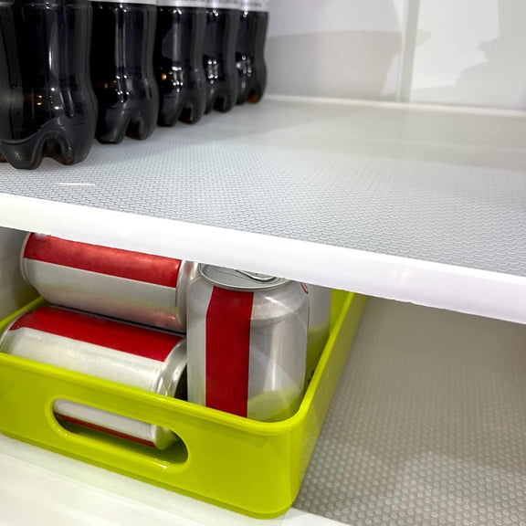 CHISHZL-Shelf Liners Non Slip Cabinets Drawers Liner 11 Inch Wide X 20 Ft Non Adhesive Pantry Shelves Liners Clear Waterproof Kitchen Drawer Liners for Fridge Cupboard