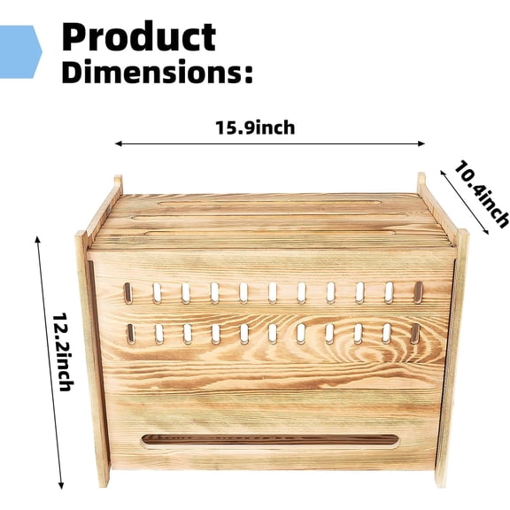 CHISHZL-Solid Wood Projector Shelf Router Shelf Projector Stand Router Storage Box Router Cover Organized Modem Cable Power Strip Cable Management Hider Rack by Need Assembly (Flip-top Door)