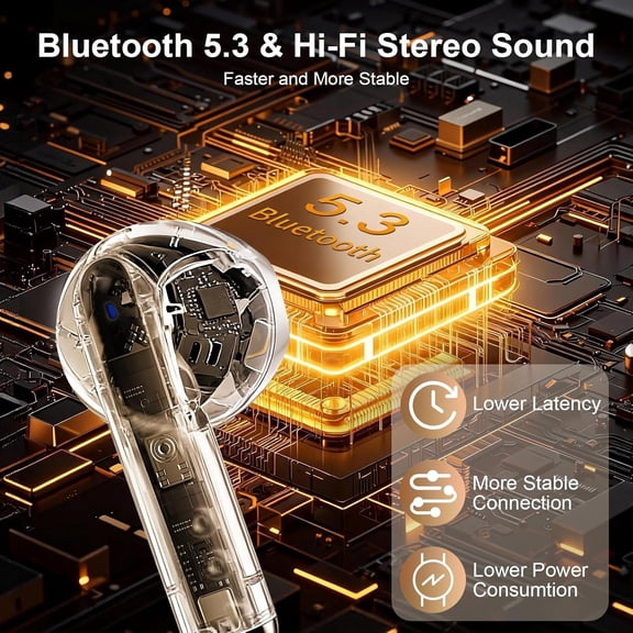 CHISHZL-Wireless Earbuds Bluetooth Ear Buds for iPhone 17 Pro Max 17 Air 16 Pro Max 16Pro 16 Plus 16 15Pro 15 Plus 15, in Ear Wire Less Headphones iPhone 17 Wireless Earbuds Headsets Bluetooth 5.3 Ea