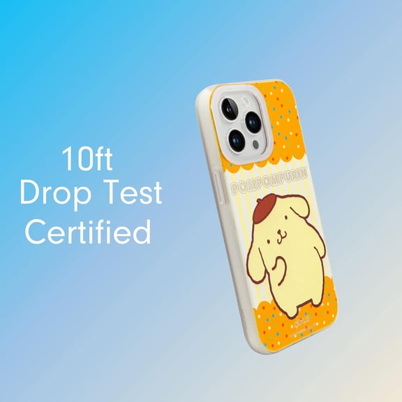CHISHZL-x Sanrio Case for iPhone 14 Pro | Compatible with MagSafe | 10ft Drop Tested | Pompompurin Goes Out