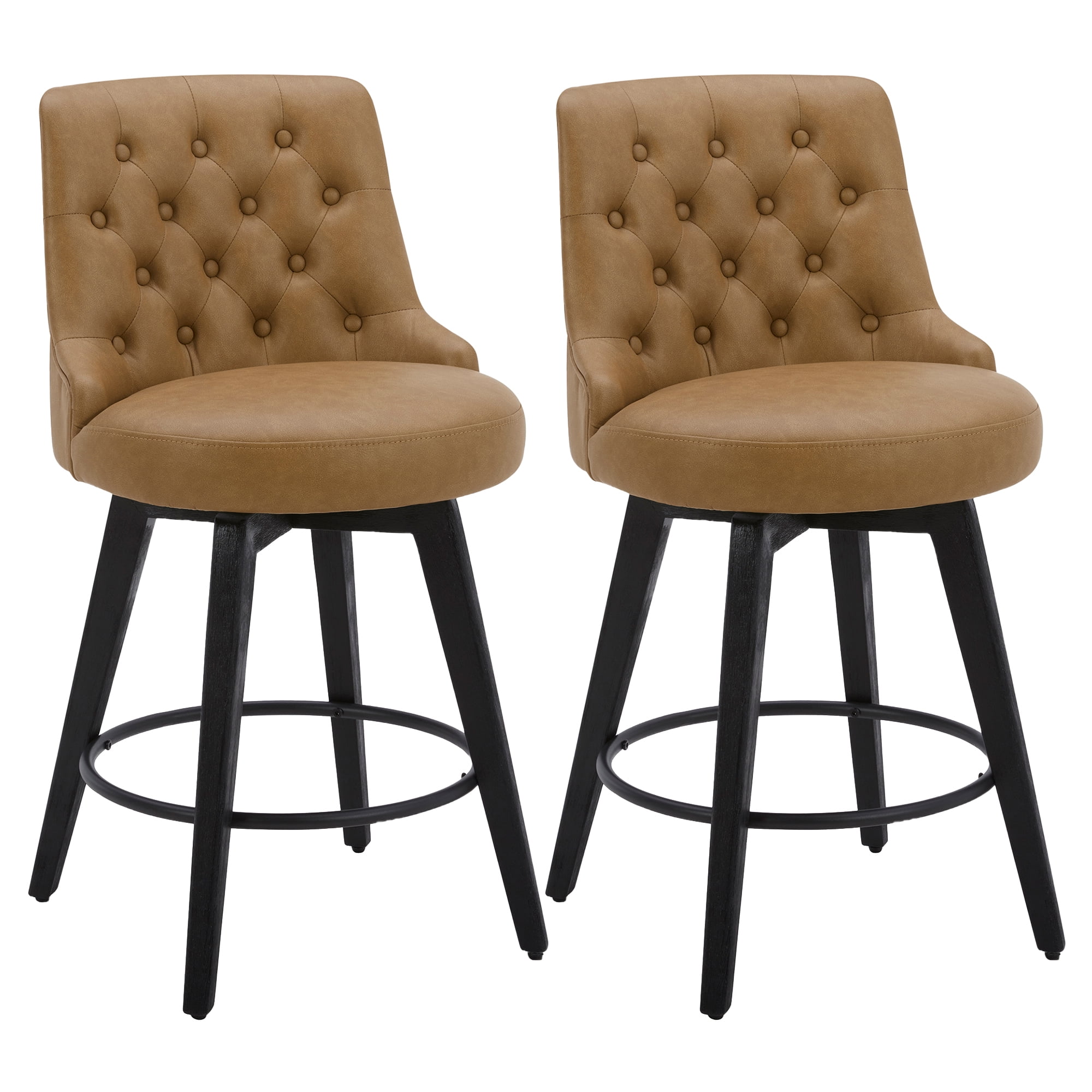 Cognac swivel bar stools outlet