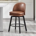thumbnail image 1 of CHITA Upholstered Swivel Counter Height Bar Stools, 1 of 9