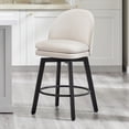 thumbnail image 1 of CHITA Upholstered Swivel Counter Height Bar Stools, 1 of 9