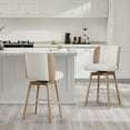 thumbnail image 1 of CHITA Swivel Counter Height Bar Stools with Bentwood Back, 1 of 8