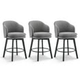 thumbnail image 1 of CHITA Modern Swivel Counter Height Bar Stools with Arm Set of 3, 1 of 11