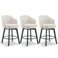 thumbnail image 1 of CHITA Modern Swivel Counter Height Bar Stools with Arm Set of 3, 1 of 12