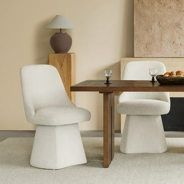 CHITA Upholstered Swivel Dining Chair Set of 2