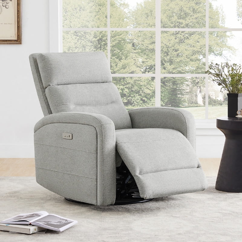Nathaniel Home Polished Microfiber Power Lift Recliner Breathable Leather Power Lift Chair Home Sofa Chairs with Lumbar Support Mocha Walmart