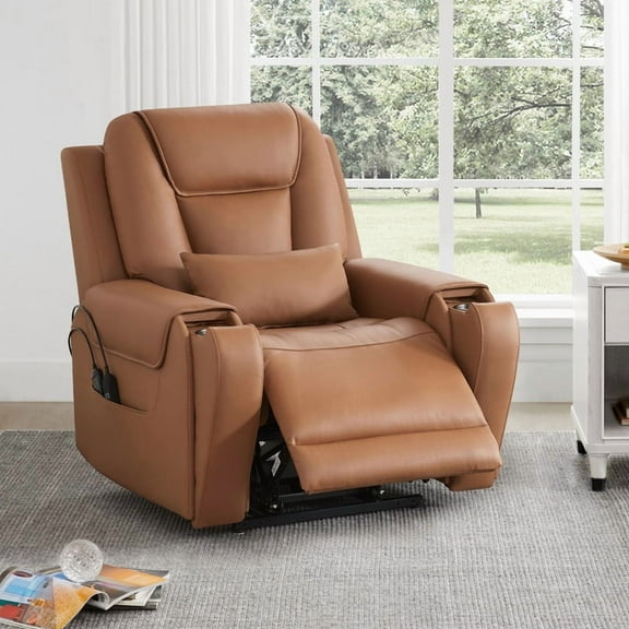 CHITA Lift Recliner with Heat and Massage for Elderly, Saddle