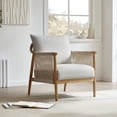 thumbnail image 1 of CHITA Modern Accent Chair, Braid Armchair Living Room Chair, Light Gray, 1 of 8