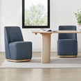 thumbnail image 1 of CHITA Modern Dining Chairs with Casters&Wood Base Set of 2, 1 of 5