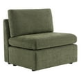 thumbnail image 1 of CHITA Modern Fabric Armless chair with Reversible Chaise for Living Room Bedroom, Green, 1 of 6
