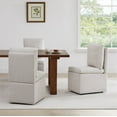 thumbnail image 1 of CHITA Modern Fabric Dining Side Chairs, Linen (Set of 2), 1 of 14