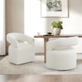 thumbnail image 1 of CHITA Modern Mobile Dining Chair with Casters & Open Back Set of 2, 1 of 10