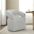 thumbnail image 1 of CHITA Modern Mobile Dining Chair with Casters & Open Back, 1 of 10
