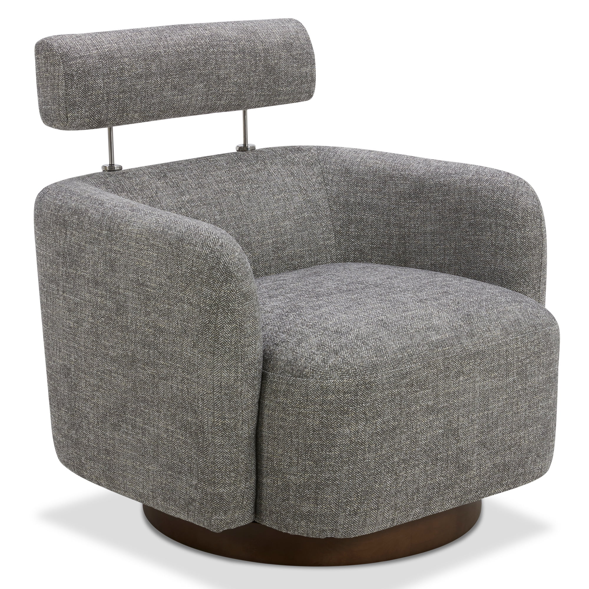 CHITA Modern Swivel Accent Barrel Chairs with Adjustable Backrest ...