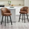 thumbnail image 1 of CHITA Modern Swivel Counter Height Bar Stools with Arm Set of 2, 1 of 11