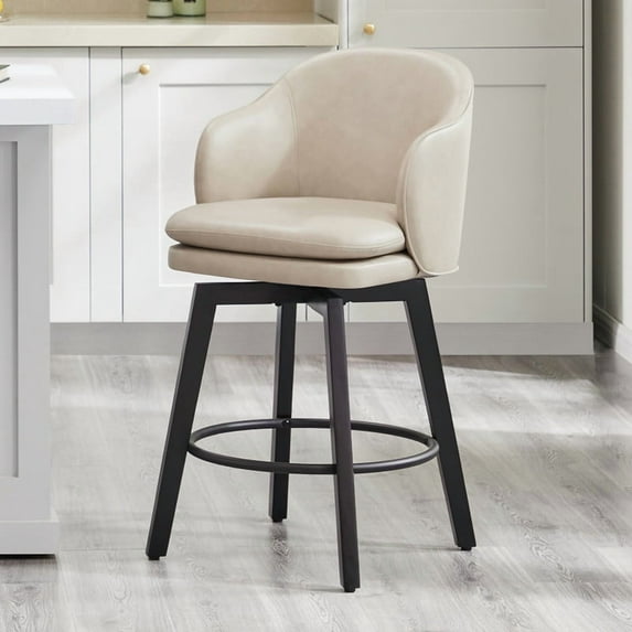 CHITA Modern Swivel Counter Height Bar Stools with Arm