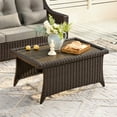 thumbnail image 1 of CHITA Outdoor Wicker Patio Sofa Swivel Chair Coffee Table, 1 of 1