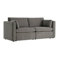 thumbnail image 1 of CHITA Oversized Modular Sectional Sofa Set Extra Large Convertible Fabric Sofa Couch with Reversible Chaise,2 Seat Modern Modular Sofa for Living Room,Fossil Gray,78 inch Width, 1 of 11