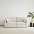 thumbnail image 1 of CHITA Oversized Modular Sectional Sofa Set Extra Large Convertible Fabric Sofa Couch with Reversible Chaise,2 Seat Modern Modular Sofa for Living Room,Linen,78 inch Width, 1 of 11