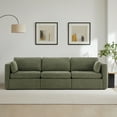 thumbnail image 1 of CHITA Oversized Modular Sectional Sofa Set Extra LargeConvertible Fabric Sofa Couch with Reversible Chaise,3 Seat Modern Modular Sofa for Living Room,Green,112 inch Width, 1 of 6