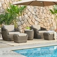 thumbnail image 1 of CHITA 2-Piece Outdoor Bistro Sets with Table & Chair, Beige, 1 of 12