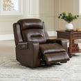 thumbnail image 1 of CHITA Power Genuine Leather Recliner Chair Lay Flat Recliner, 1 of 1