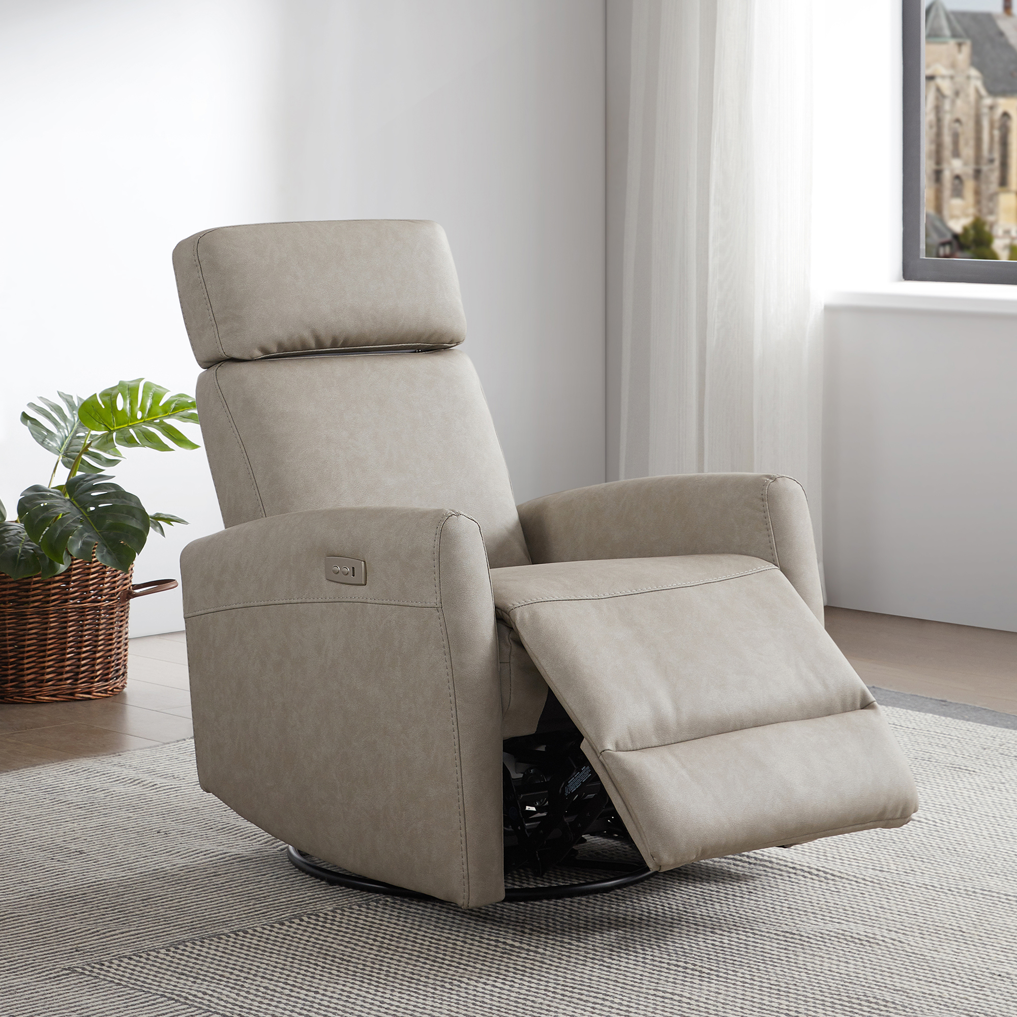 CHITA Power Glider Rocker Recliner with USB, Nursery Chair for Living ...